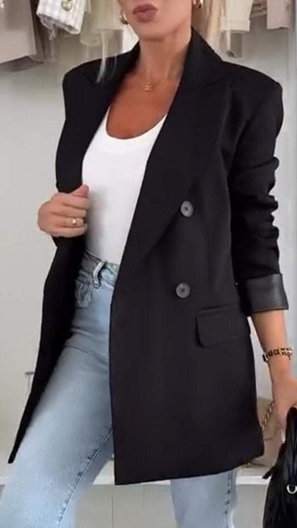 Klassieke Lange Blazer voor Vrouw Femke Stijl