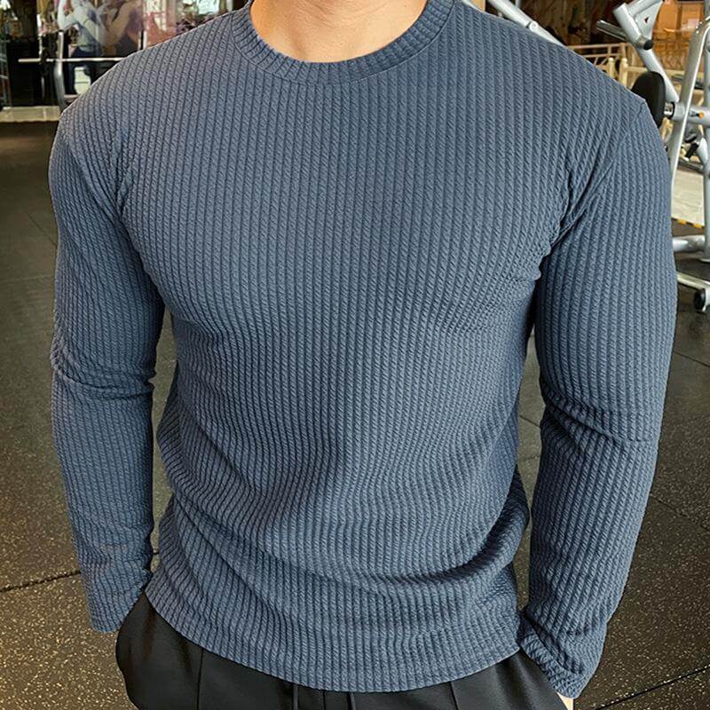 Heren Gebreide Trui met Ronde Hals – Casual American Style