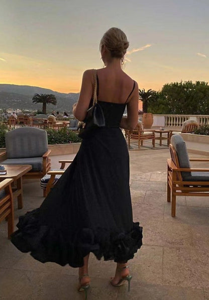 Nova Elegante Midi-Jurk voor Stralende Vrouwen