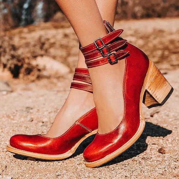 Hoge Hak Schoenen Vintage Stijl