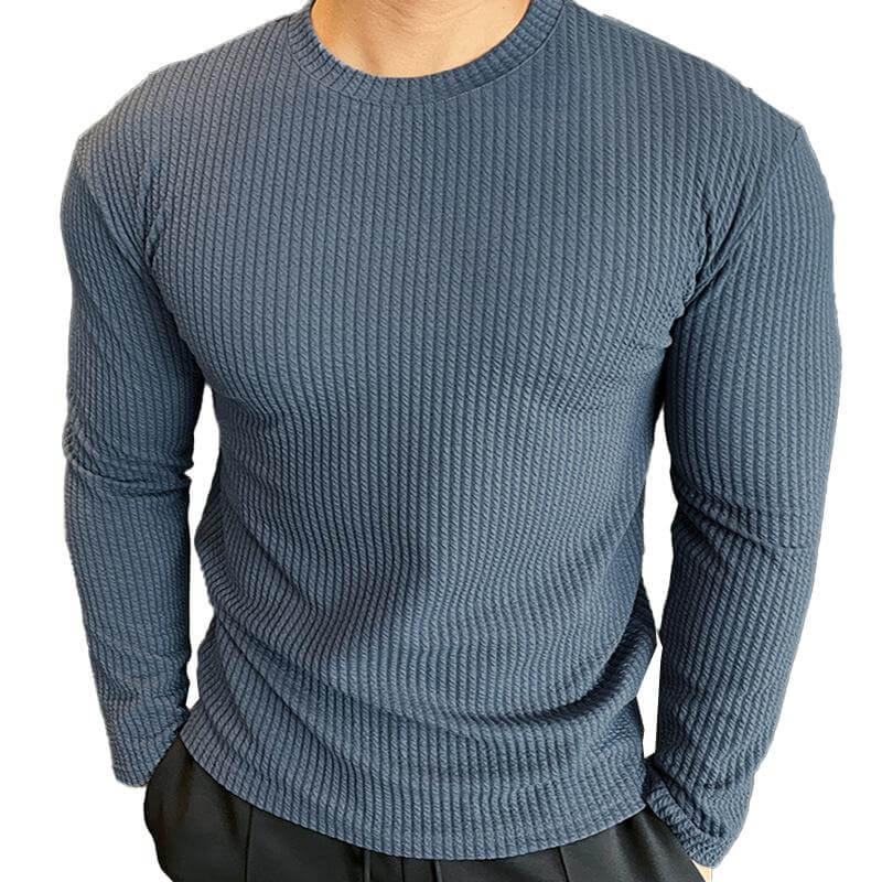 Heren Gebreide Trui met Ronde Hals – Casual American Style