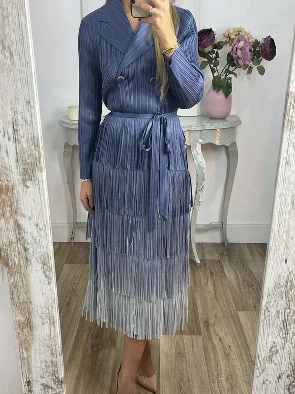 Kanten Jurk met Kleurverloop Zomerjurk Vrouw - Mode Vibes
