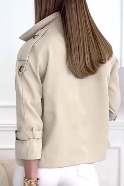 Korte Trenchcoat Dames Elegante Regenjas