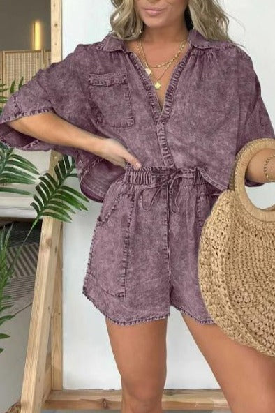 Vrouwelijke Zomerset Korte Mouwen Lente Zomer