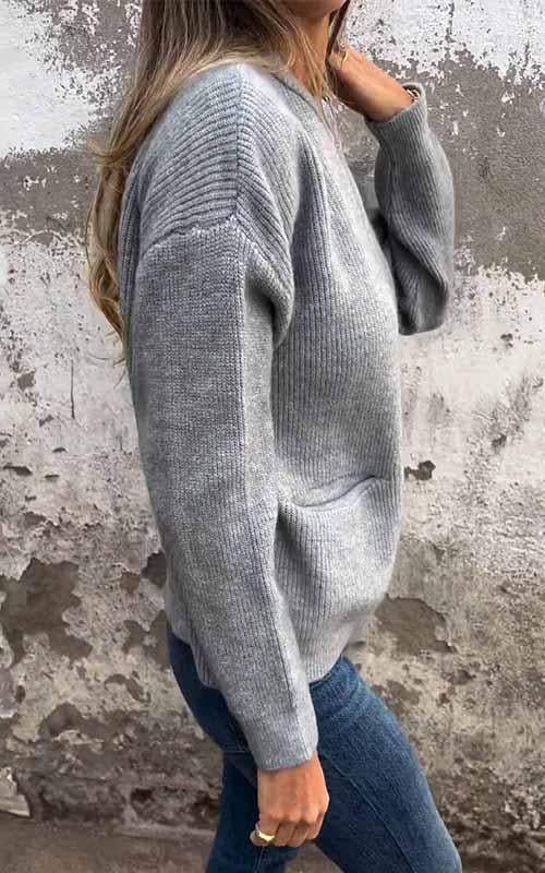 Amelita - Cardigan in cotone con zip