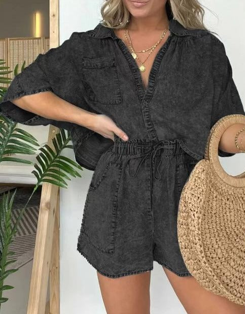 Vrouwelijke Zomerset Korte Mouwen Lente Zomer