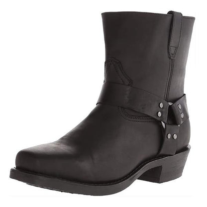 Heren Cowboylaarzen met Studs – Westernstijl met Vierkante Neus & Rits