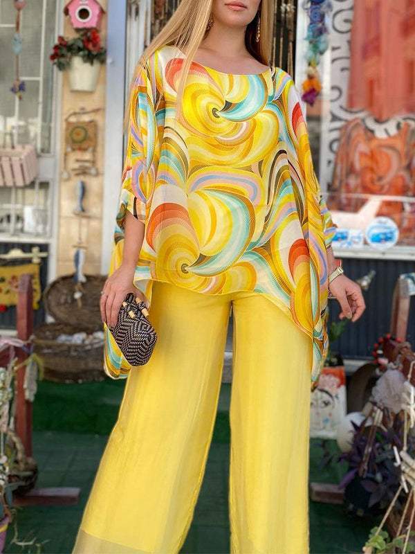 Dames T-shirt Chiffon Licht en Luchtig voor Lente Zomer