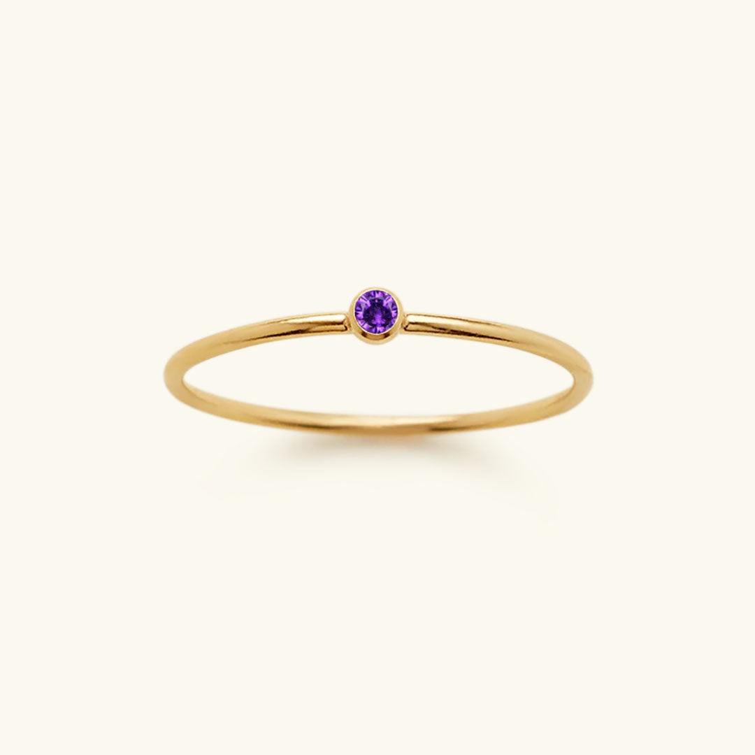 Geboortesteen Ring Zirkonia Celestia