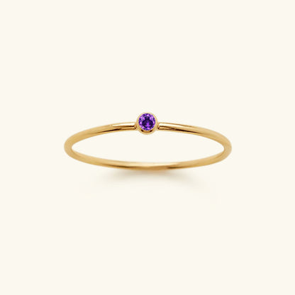 Geboortesteen Ring Zirkonia Celestia