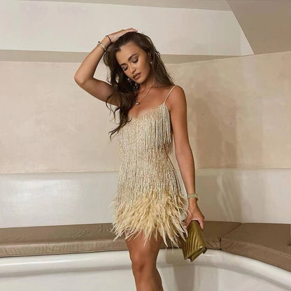 Paillettenjurk Avondjurk Feestjurk Glitter Veren Detail