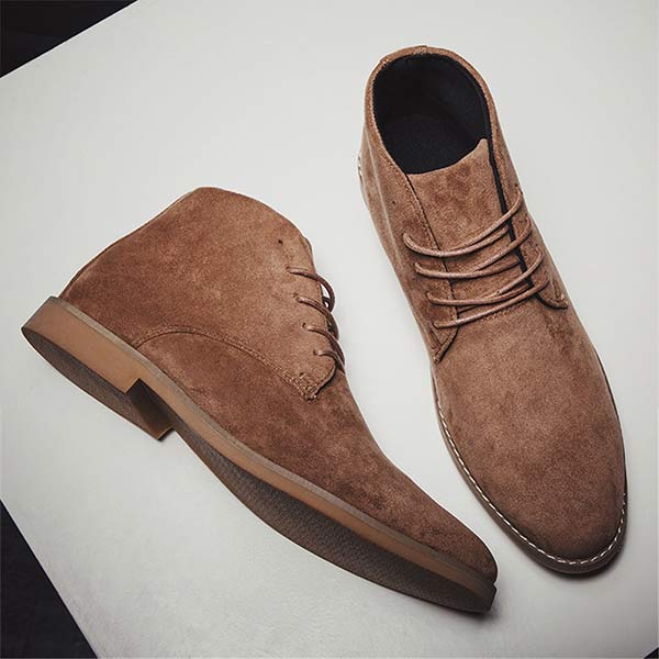 Jurre | Heren veter enkelboots in de kleur Khaki voor heren in stijl ideaal voor de herfst.