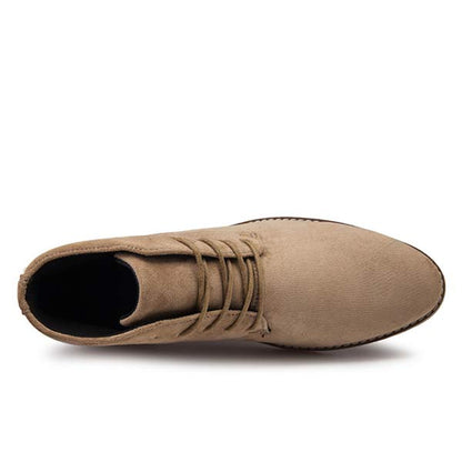 Jurre | Heren veter enkelboots in de kleur Khaki voor heren in stijl ideaal voor de herfst.