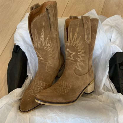 Western Enkellaarsjes Dames met Hak – Casual & Stijlvol