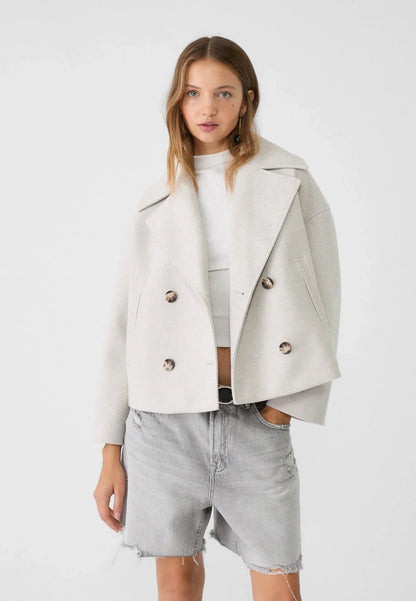MILENA Blazerjas Kort Model Dubbele Knopen - Mode Vibes