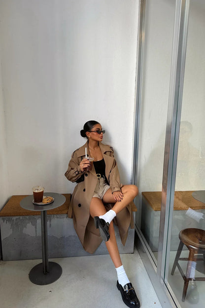 Trenchcoat Dames Warm en Stijlvol met Klassiek Design - Mode Vibes