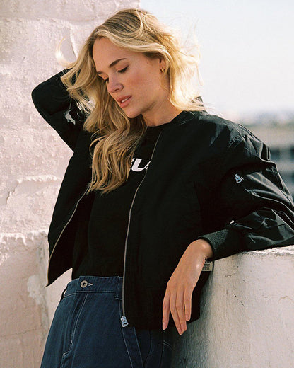 Dames Bomberjack Streetwear Stijlvol met Zakken - Mode Vibes