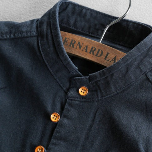 Alessio | Camicia spessa con colletto rialzato