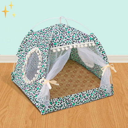 Huisdierentent met Gordijnen voor Honden en Katten