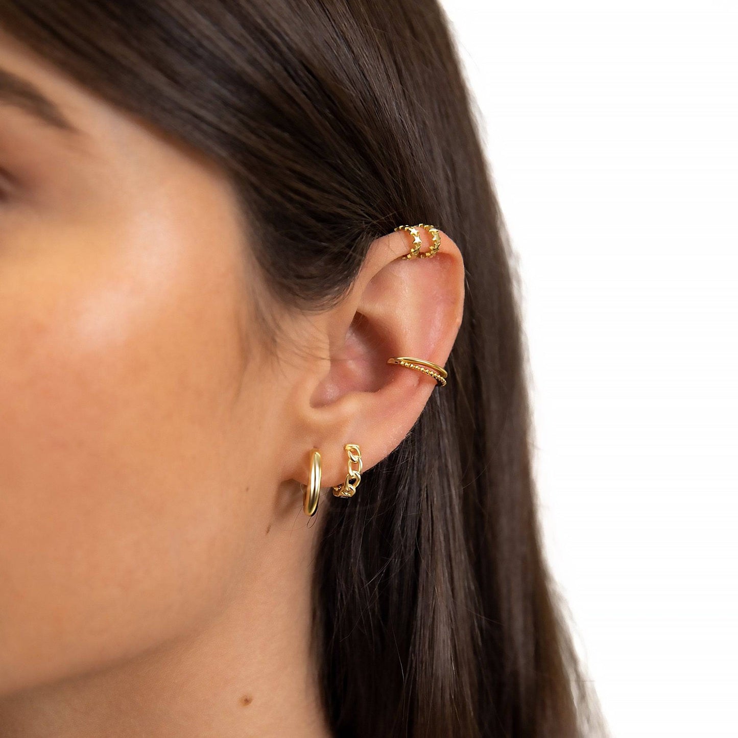 Ketting Oorbellen voor Vrouw Zilver Noa