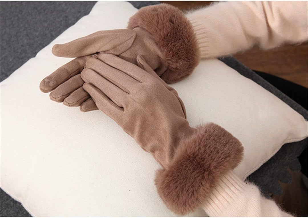 Suède Handschoenen Klassieke Stijl Warm en Zacht