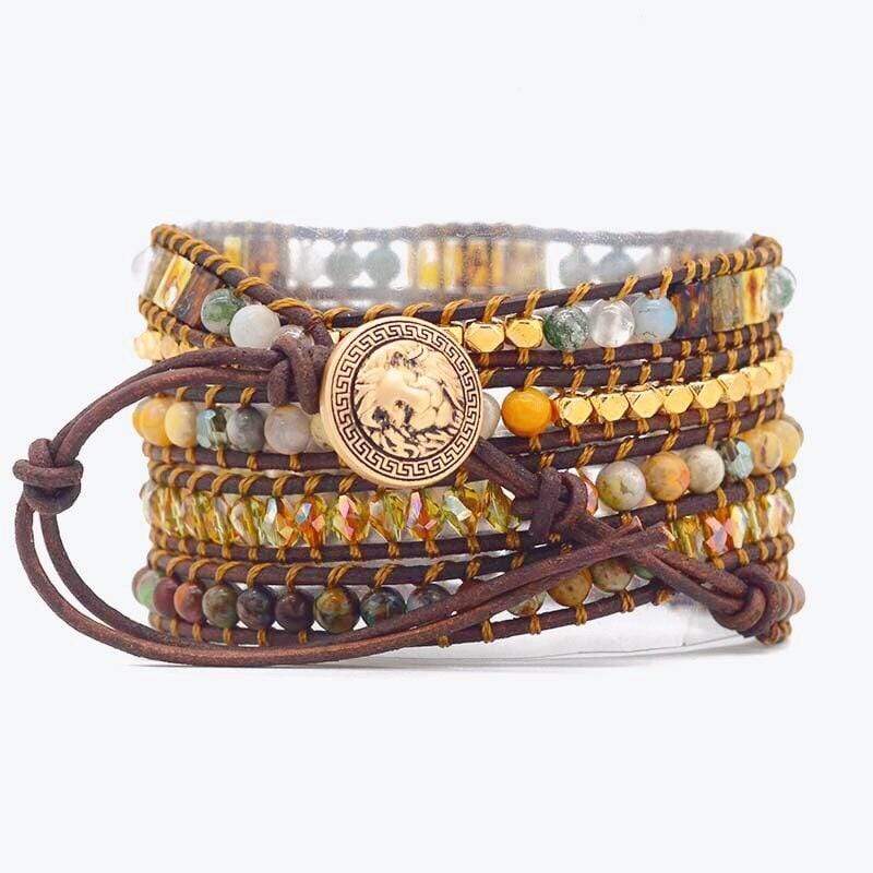 Agaat Armband met Maanschijn Patroon