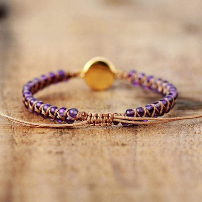 Yoga Armband met Amethist en Opaal Edelsteen