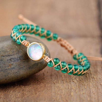 Yoga Armband met Amethist en Opaal Edelsteen