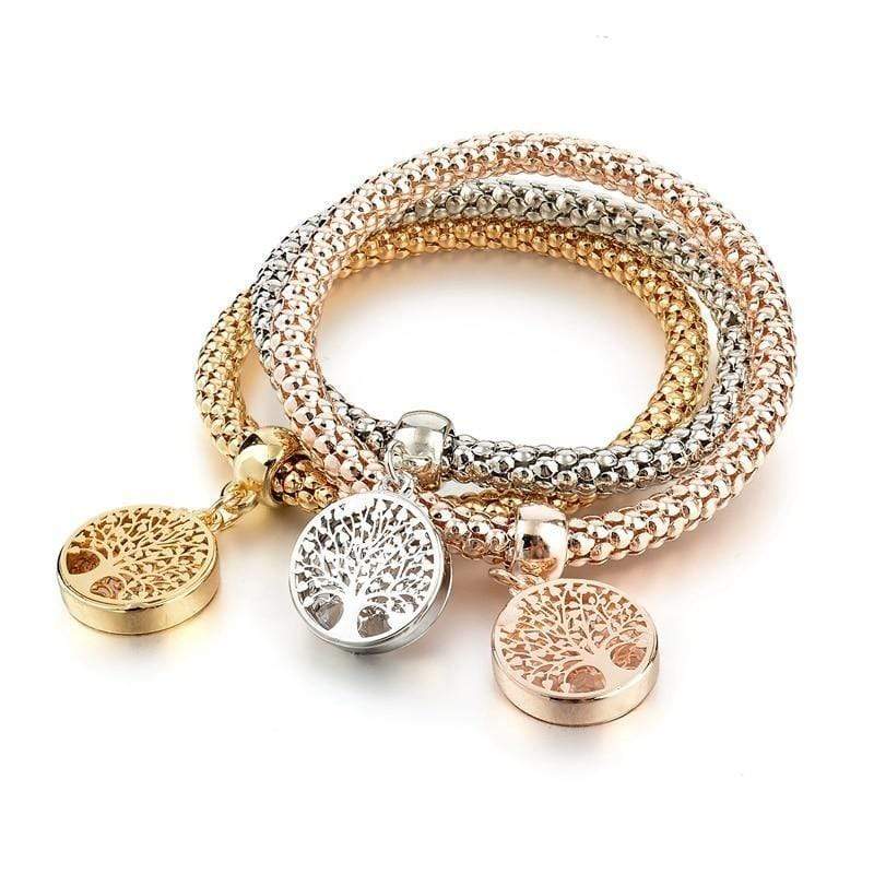 Boom des Levens Armband Set 3-delig Zilver Liora