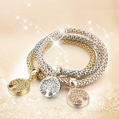 Boom des Levens Armband Set 3-delig Zilver Liora