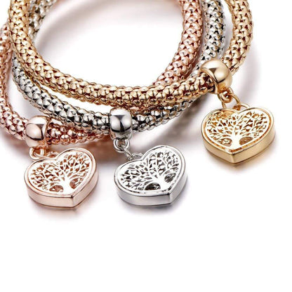 Boom des Levens Armband Set 3-delig Zilver Liora