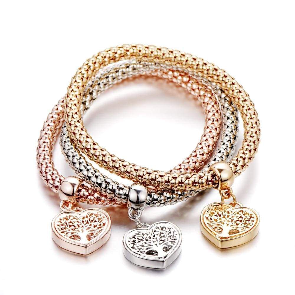 Boom des Levens Armband Set 3-delig Zilver Liora