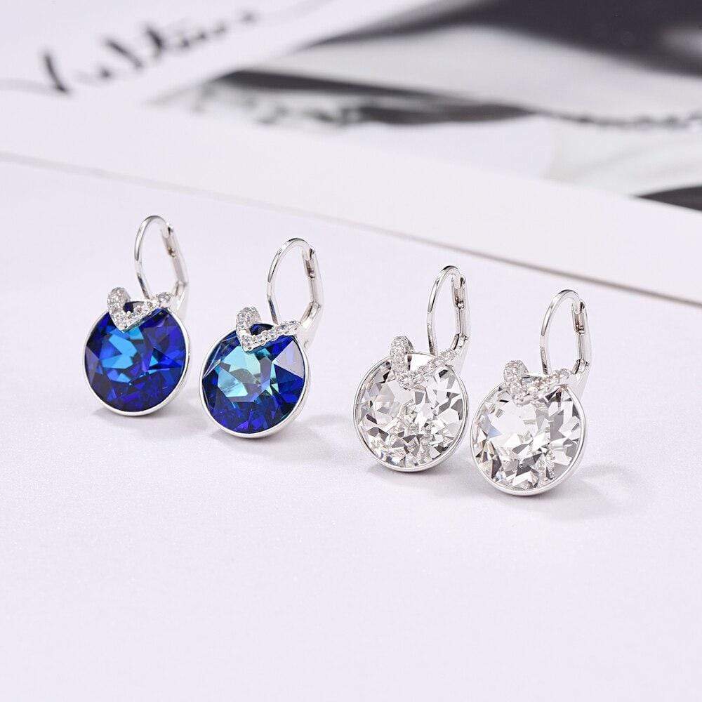 Glitter Oorbellen Aveline Zilverkleurig Mooi