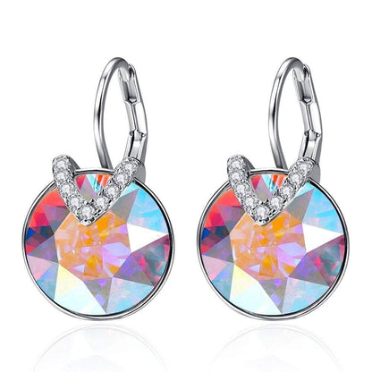 Glitter Oorbellen Aveline Zilverkleurig Mooi