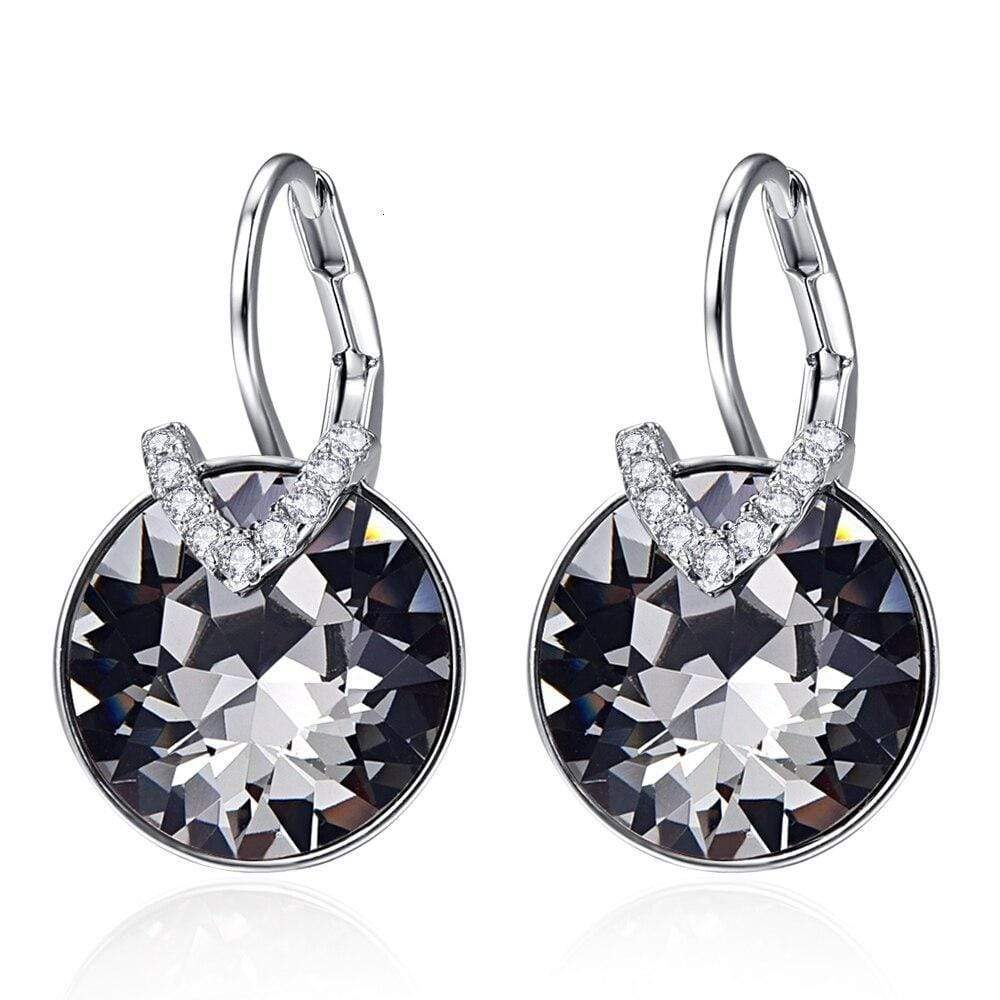 Glitter Oorbellen Aveline Zilverkleurig Mooi