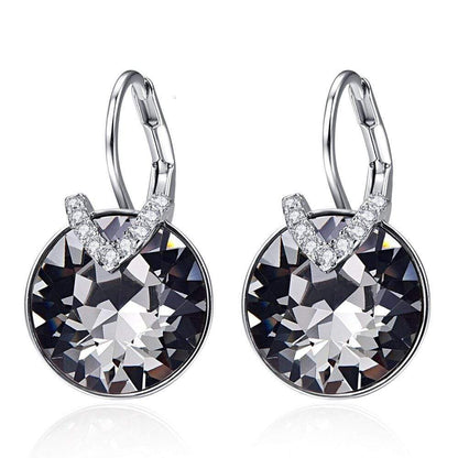 Glitter Oorbellen Aveline Zilverkleurig Mooi