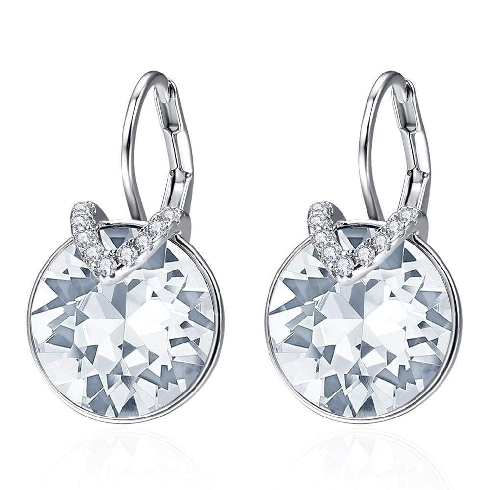 Glitter Oorbellen Aveline Zilverkleurig Mooi