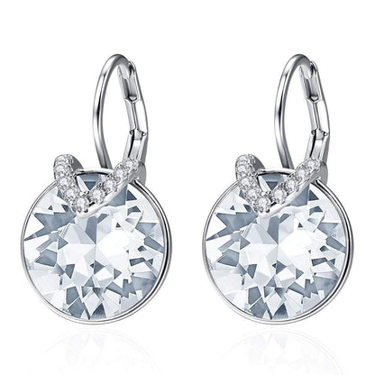 Glitter Oorbellen Aveline Zilverkleurig Mooi