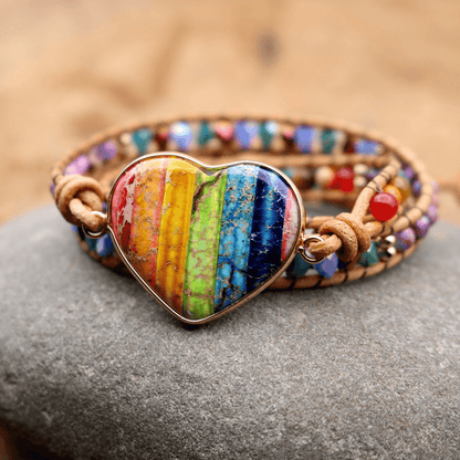 Hart Chakra Armband met Kristal Edelstenen