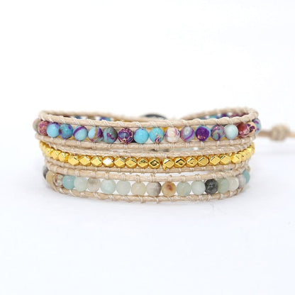 Jaspis Armband Wikkel Stijl Amarilis Edelsteen