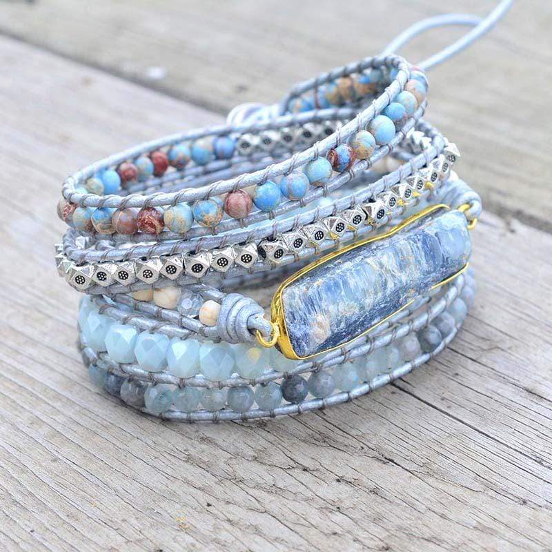 Blauwe Topaas Armband met Geneeskrachtige Eigenschappen