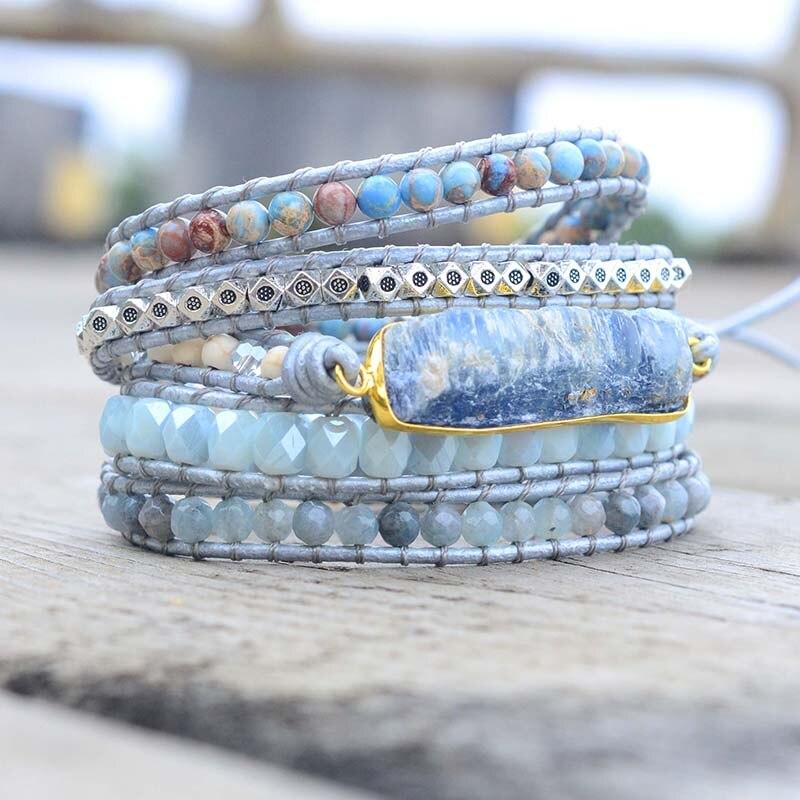 Blauwe Topaas Armband met Geneeskrachtige Eigenschappen