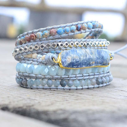 Blauwe Topaas Armband met Geneeskrachtige Eigenschappen