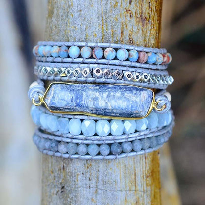 Blauwe Topaas Armband met Geneeskrachtige Eigenschappen