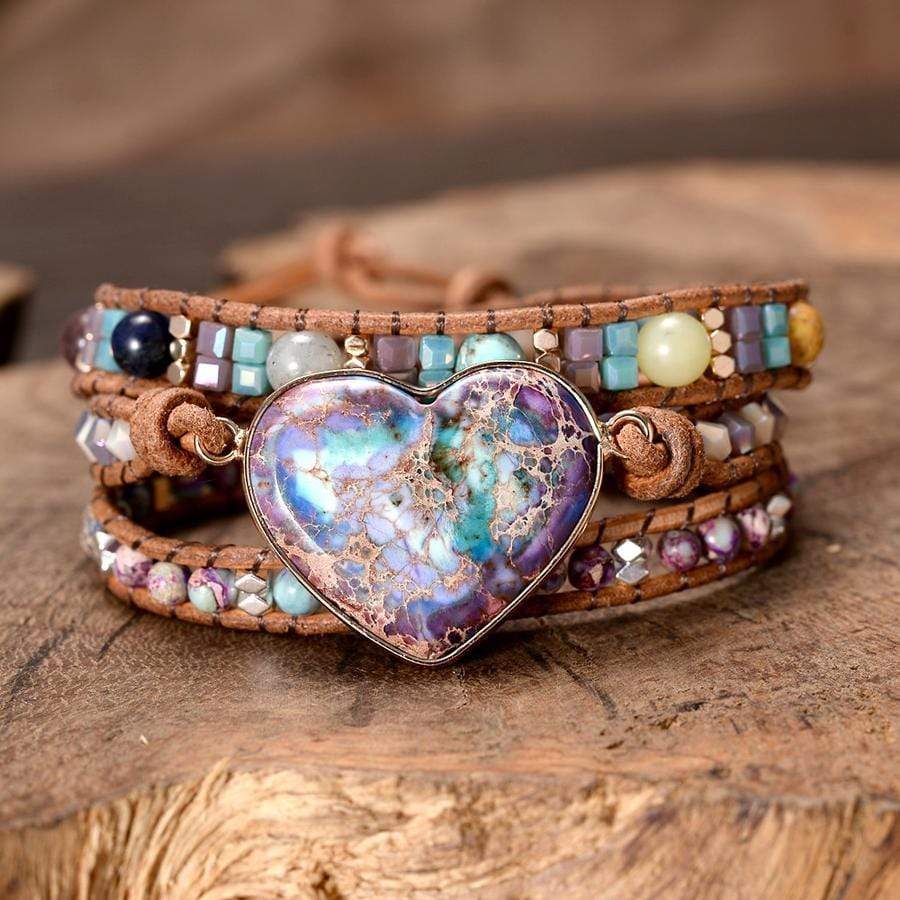 Jaspis Armband Hartvormig Genezend Edelsteen - Mode Vibes