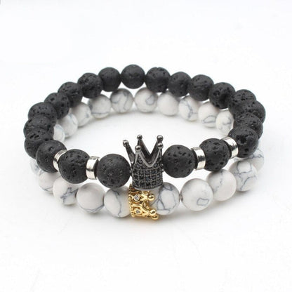 Stel Armband Set Zilver voor Koppel - Mode Vibes