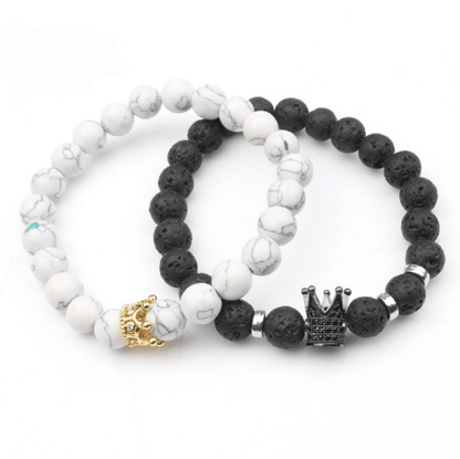 Stel Armband Set Zilver voor Koppel