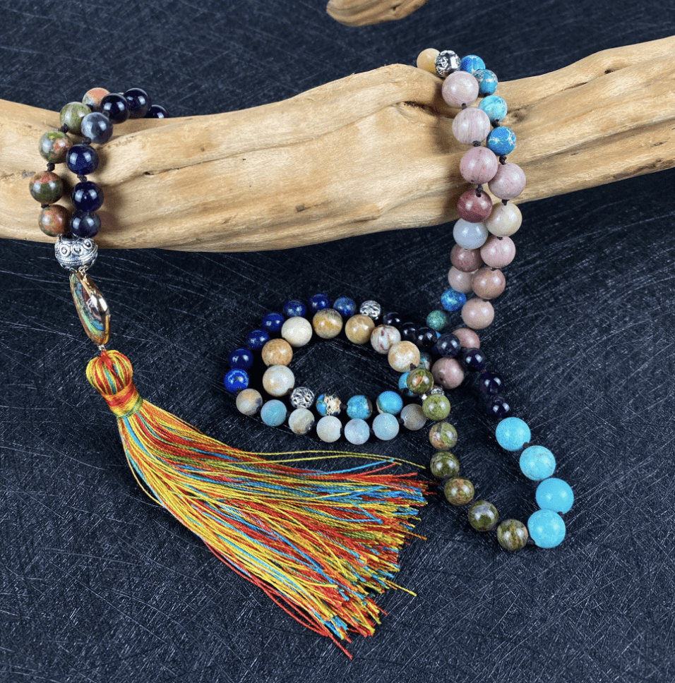 Mala Ketting met Verlichting Edelsteen Hanger