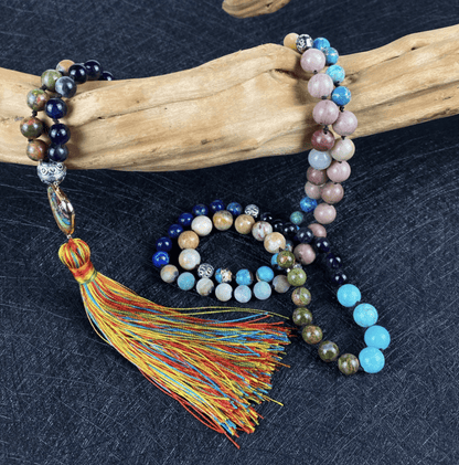 Mala Ketting met Verlichting Edelsteen Hanger