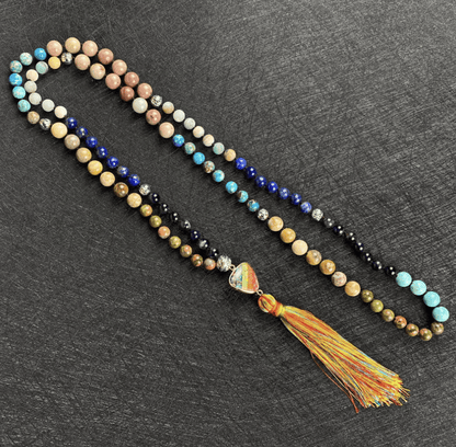 Mala Ketting met Verlichting Edelsteen Hanger